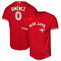 Youth Nike Andrés Giménez Red Toronto Blue Jays Canada Day Replica Jersey