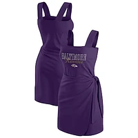 Women's WEAR by Erin Andrews  Purple Baltimore Ravens Wrap Dress