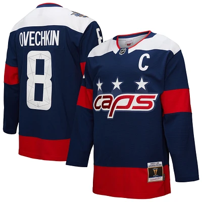 Men's Mitchell & Ness Alexander Ovechkin Navy Washington Capitals Power Play Jersey