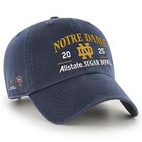 Men's '47 Navy Notre Dame Fighting Irish College Football Playoff 2025 Sugar Bowl Clean Up Adjustable Hat