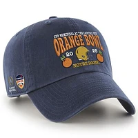 Men's '47 Navy Notre Dame Fighting Irish College Football Playoff 2025 Orange Bowl Clean Up Adjustable Hat