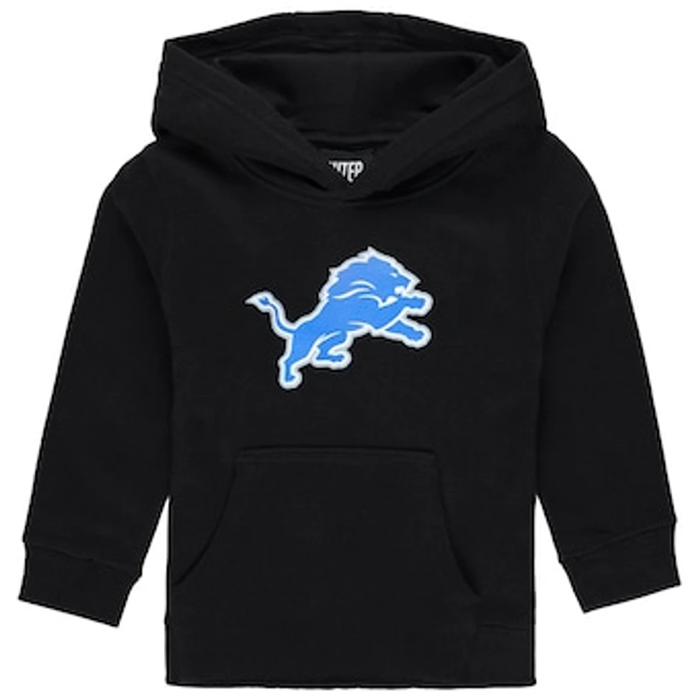 Toddler Black Detroit Lions Logo Pullover Hoodie