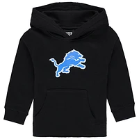 Toddler Black Detroit Lions Logo Pullover Hoodie