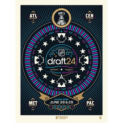 Phenom Gallery   2024 NHL Draft 18" x 24" Serigraph