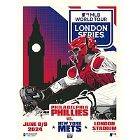 Phenom Gallery  Philadelphia Phillies MLB London Series 2024 18" x 24" Serigraph