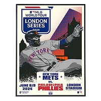 Phenom Gallery  New York Mets MLB London Series 2024 18" x 24" Deluxe Framed Serigraph