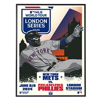 Phenom Gallery  New York Mets MLB London Series 2024 18" x 24" Deluxe Framed Serigraph