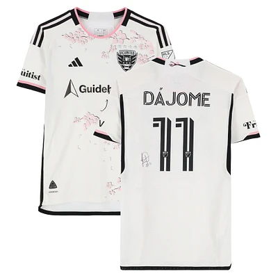 Cristian Dajome D.C. United Autographed Match-Used #11 White adidas Jersey from the 2024 MLS Season - Size M