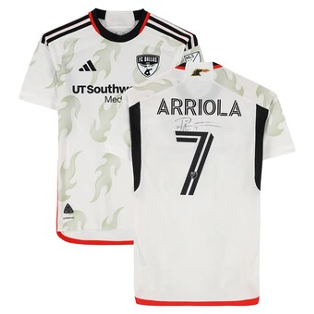 Paul Arriola FC Dallas Autographed Match-Used #7 adidas Jersey from the 2024 MLS Season