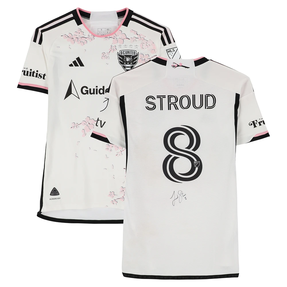 Jared Stroud D.C. United Autographed Match-Used #8 adidas Jersey from the 2024 MLS Season