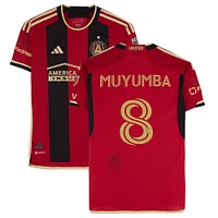 Tristan Muyumba Atlanta United FC Autographed Match-Used #8 Red adidas Jersey from the 2024 MLS Season - Size S