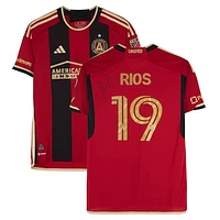 Daniel Rios Atlanta United FC Autographed Match-Used #19 adidas Jersey from the 2024 MLS Season