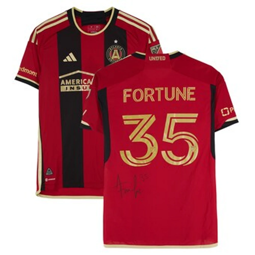 Ajani Fortune Atlanta United FC Autographed Match-Used #35 Red adidas Jersey from the 2024 MLS Season - Size M