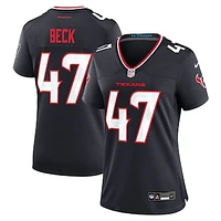 Women's Nike Andrew Beck  Navy Houston Texans Team Game Jersey