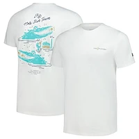 Men's Breezy Golf  White THE PLAYERS 17th Hole Dive Team T-Shirt