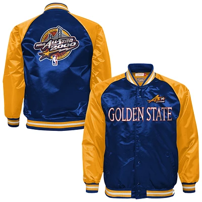 Youth Mitchell & Ness  Navy 2000 NBA All-Star Game Satin Lightweight Raglan Full-Snap Jacket