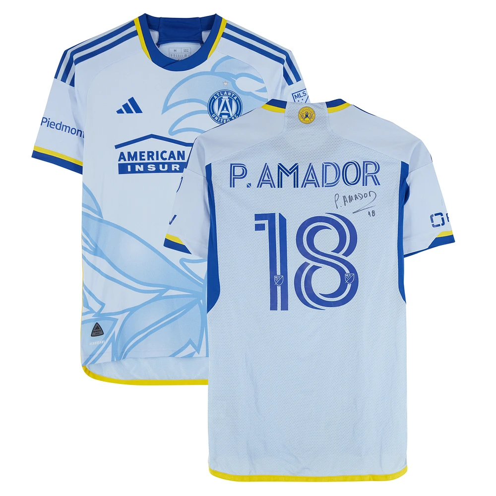 Pedro Amador Atlanta United FC Autographed Match-Used #18 Blue adidas Jersey from the 2024 MLS Season - Size M