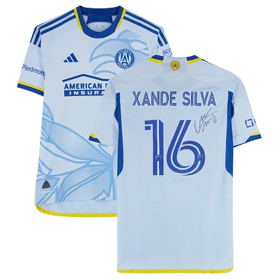 Xande Silva Atlanta United FC Autographed Match-Used #16 Blue adidas Jersey from the 2024 MLS Season - Size M