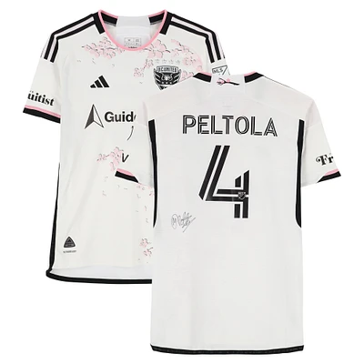 Matti Peltola D.C. United Autographed Match-Used #4 adidas Jersey from the 2024 MLS Season