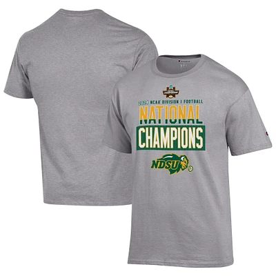 Men's Champion  Gray NDSU Bison 2024 NCAA FCS Football National Champions Locker Room T-Shirt