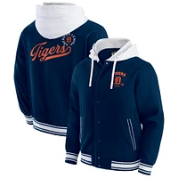 Men's Darius Rucker Collection by Fanatics  Navy Detroit Tigers Full-Snap Hooded Jacket