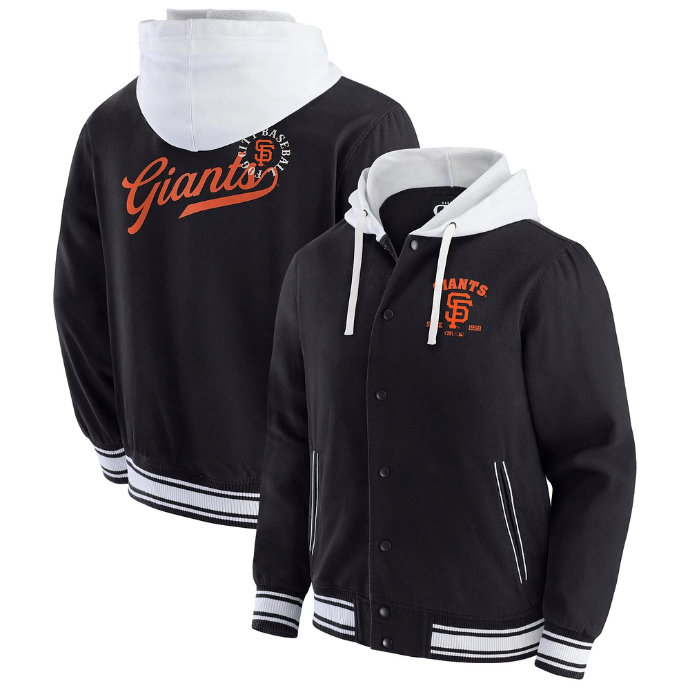 Men's Darius Rucker Collection by Fanatics Black San Francisco Giants Full-Snap Hooded Jacket