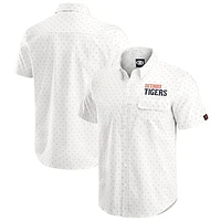 Men's Darius Rucker Collection by Fanatics  Cream Detroit Tigers Printed Button-Down Top