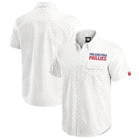 Men's Darius Rucker Collection by Fanatics  Cream Philadelphia Phillies Printed Button-Down Top