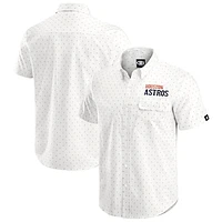 Men's Darius Rucker Collection by Fanatics  Cream Houston Astros Printed Button-Down Top