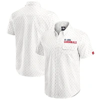 Men's Darius Rucker Collection by Fanatics  Cream St. Louis Cardinals Printed Button-Down Top