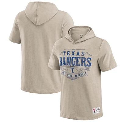 Men's Darius Rucker Collection by Fanatics  Tan Texas Rangers Hooded T-Shirt