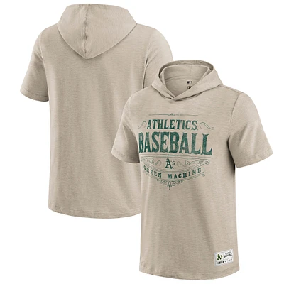 Men's Darius Rucker Collection by Fanatics  Tan Oakland Athletics Hooded T-Shirt