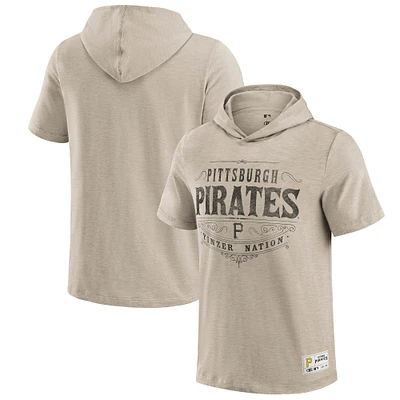 Men's Darius Rucker Collection by Fanatics  Tan Pittsburgh Pirates Hooded T-Shirt