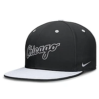 Men's Nike  Black/White Chicago White Sox True Primetime Two-Tone Performance Fitted Hat