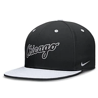 Men's Nike  Black/White Chicago White Sox True Primetime Two-Tone Performance Fitted Hat