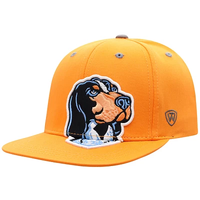 Youth Top of the World Tennessee Orange Tennessee Volunteers Oversized Logo Snapback Hat