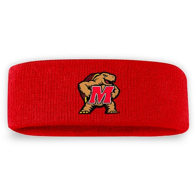 Men's Top of the World Red Maryland Terrapins Team Logo Knit Headband