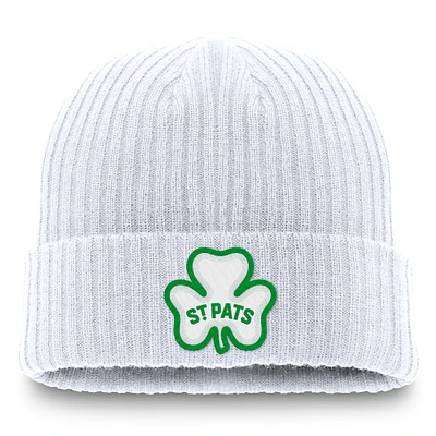 Men's Fanatics White Toronto St. Pats Component Cuffed Knit Hat