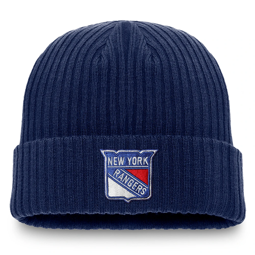 Men's Fanatics Navy New York Rangers Component Cuffed Knit Hat