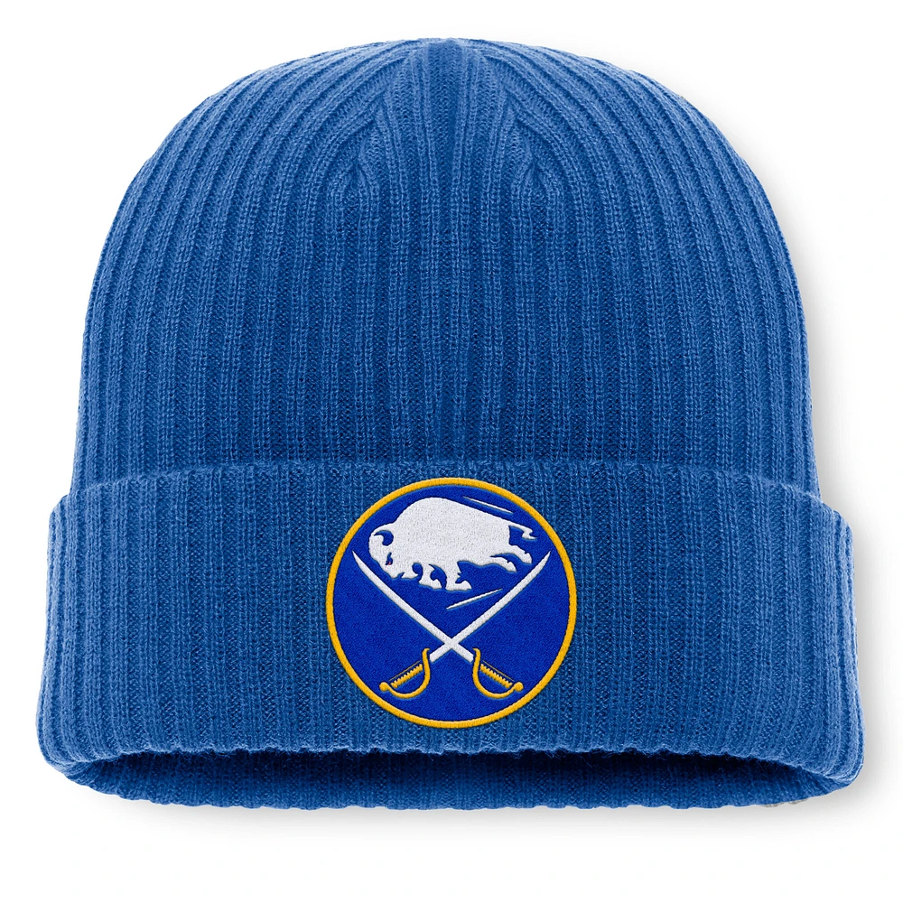 Men's Fanatics  Royal Buffalo Sabres Logo Cuffed Knit Hat