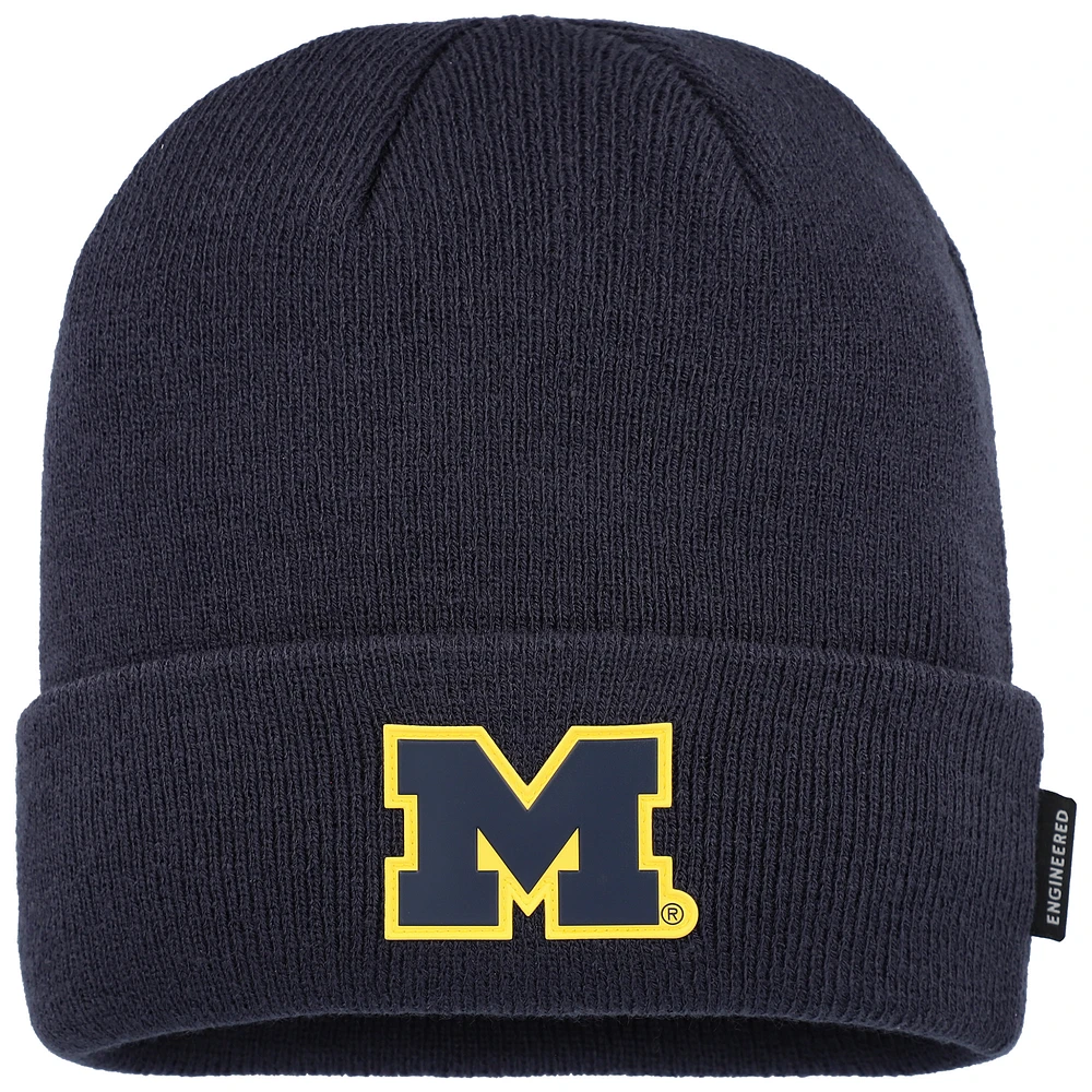 Men's Nike Navy Michigan Wolverines On-Field Standard Terra Cuffed Knit Hat