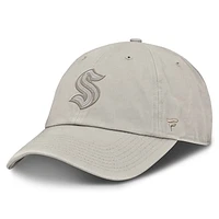 Men's Fanatics Gray Seattle Kraken Authentic Pro Road 2 Adjustable Hat