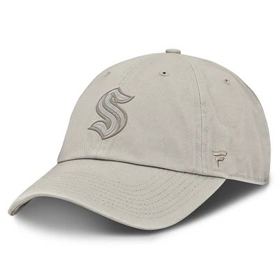 Men's Fanatics Gray Seattle Kraken Authentic Pro Road 2 Adjustable Hat