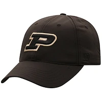 Men's Top of the World  Black Purdue Boilermakers Victory Trainer Adjustable Hat
