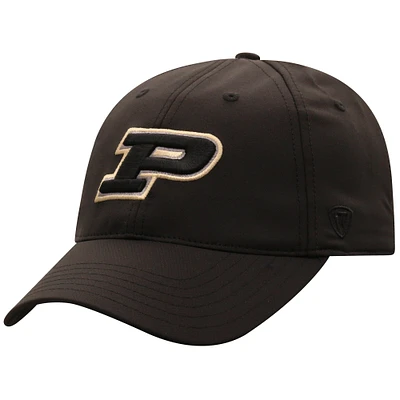 Men's Top of the World  Black Purdue Boilermakers Victory Trainer Adjustable Hat