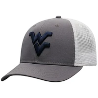 Men's Top of the World Gray West Virginia Mountaineers Trucker Adjustable Hat
