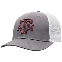 Men's Top of the World  Gray/White Texas A&M Aggies Victory Adjustable Hat