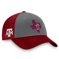Men's Top of the World Gray/Maroon Texas A&M Aggies Origin Trucker Adjustable Hat