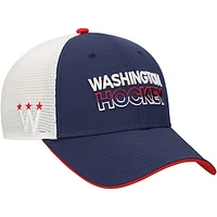 Men's Fanatics Navy Washington Capitals Adjustable Meshback Hat