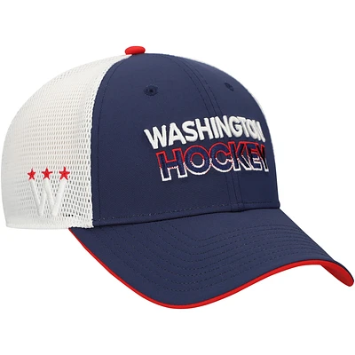 Men's Fanatics Navy Washington Capitals Adjustable Meshback Hat